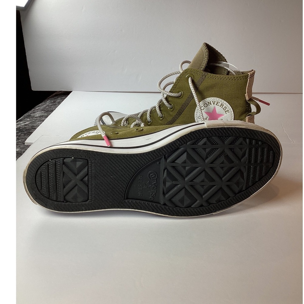 Converse Olive Green High Top Sneakers - Picture 16 of 16